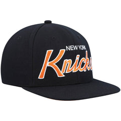 Mitchell & Ness New York Knicks Hardwood Classics Script 2.0 Snapback Hat