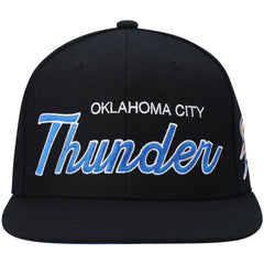 Mitchell & Ness Oklahoma City Thunder Hardwood Classics Script 2.0 Snapback Hat