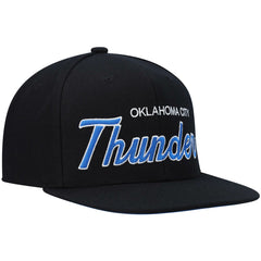 Mitchell & Ness Oklahoma City Thunder Hardwood Classics Script 2.0 Snapback Hat