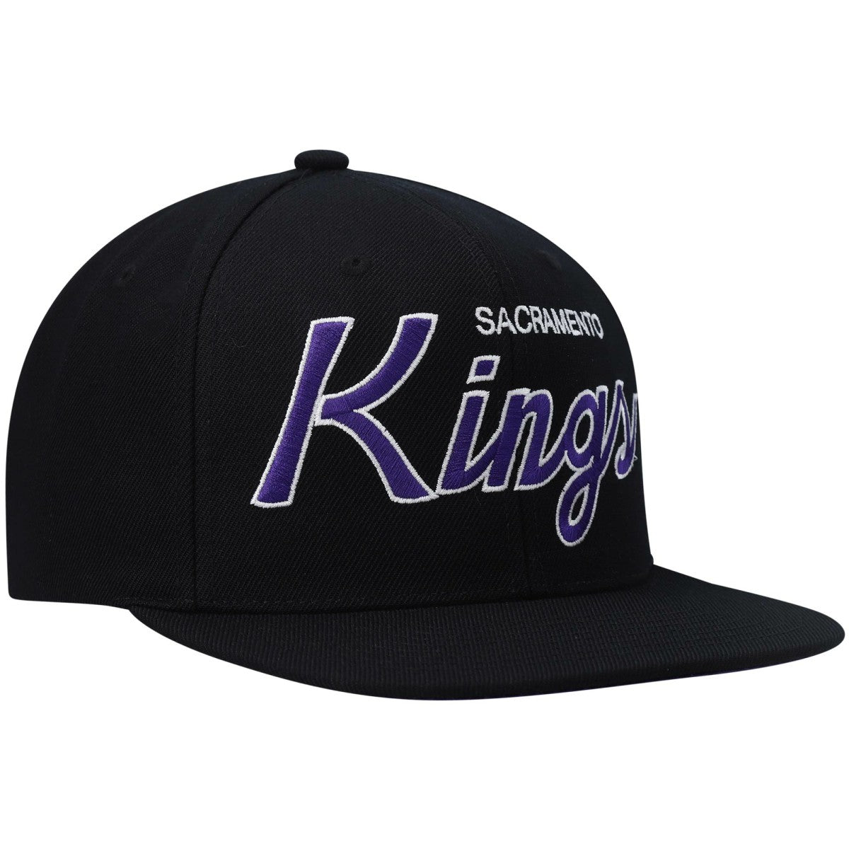 Mitchell & Ness Sacramento Kings Hardwood Classics Script 2.0 Snapback Hat
