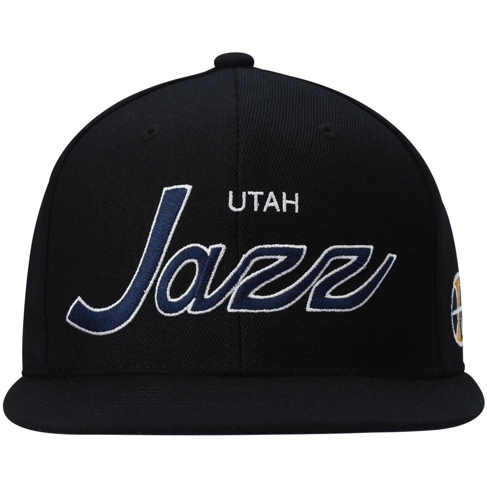 Mitchell & Ness Utah Jazz Hardwood Classics Script 2.0 Snapback Hat