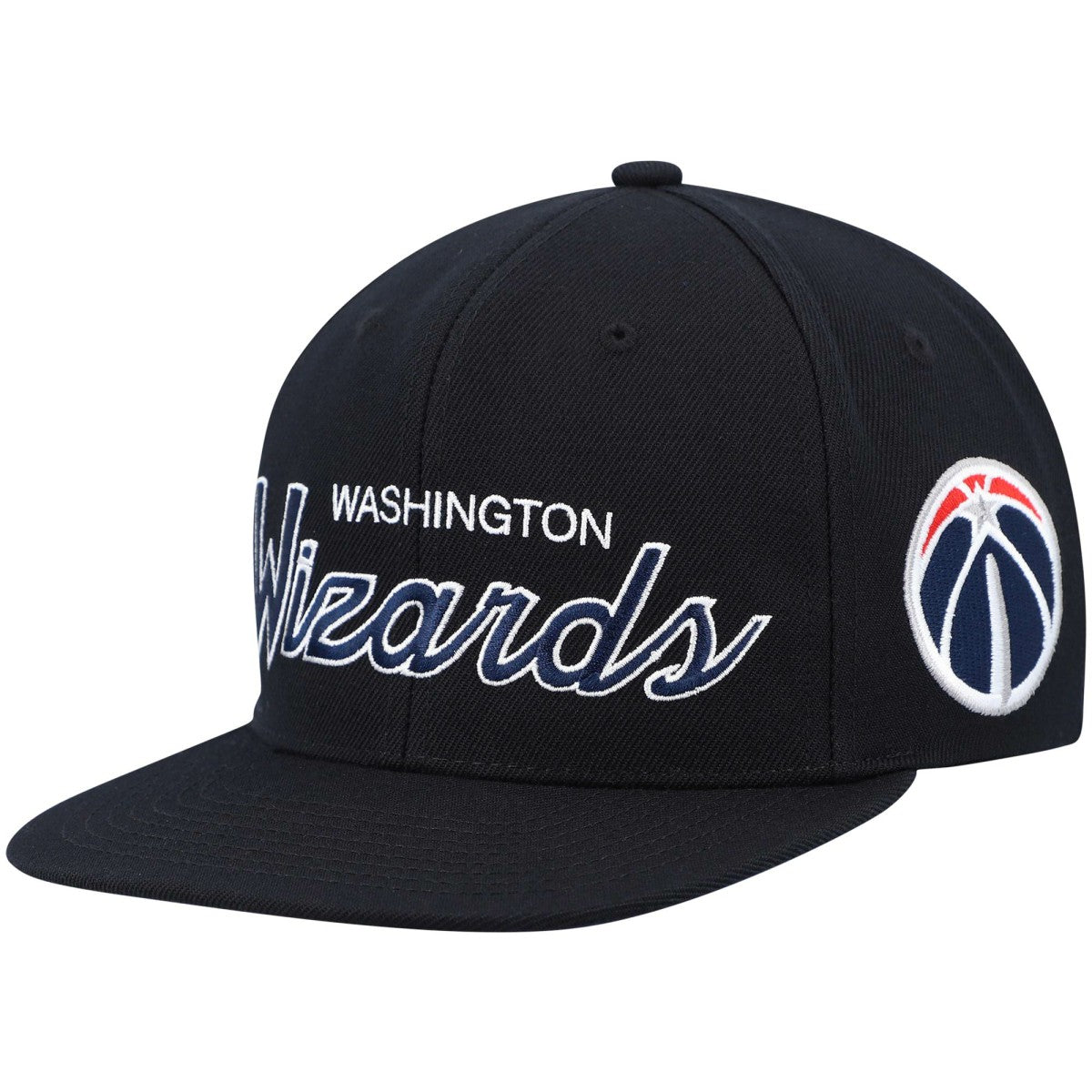 Mitchell & Ness Washington Wizards Hardwood Classics Script 2.0 Snapback Hat