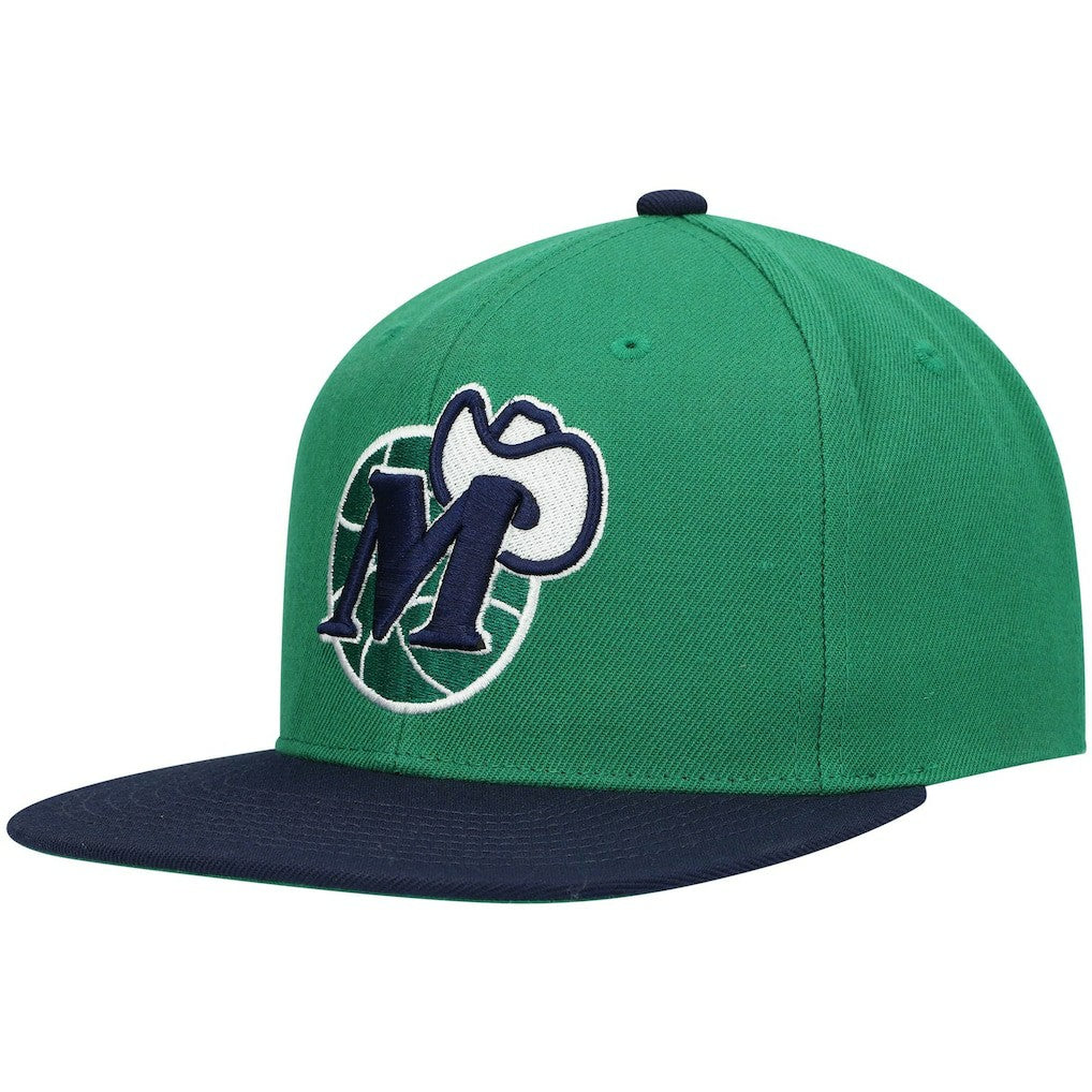 Mitchell & Ness Dallas Mavericks Hardwood Classics Team Two-Tone 2.0 Snapback Hat sale