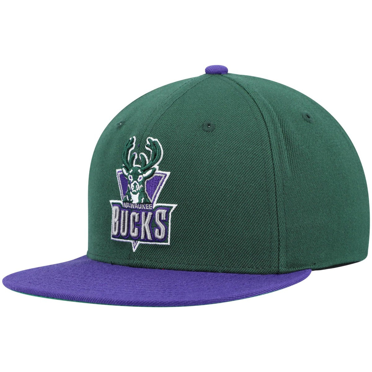 Mitchell & Ness Milwaukee Bucks Hardwood Classics Team Two-Tone 2.0 Snapback Hat