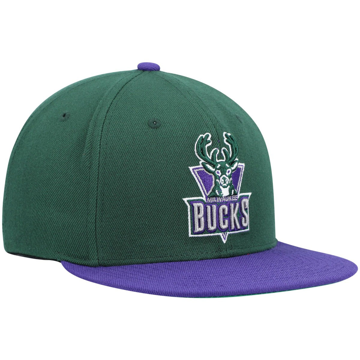Mitchell & Ness Milwaukee Bucks Hardwood Classics Team Two-Tone 2.0 Snapback Hat