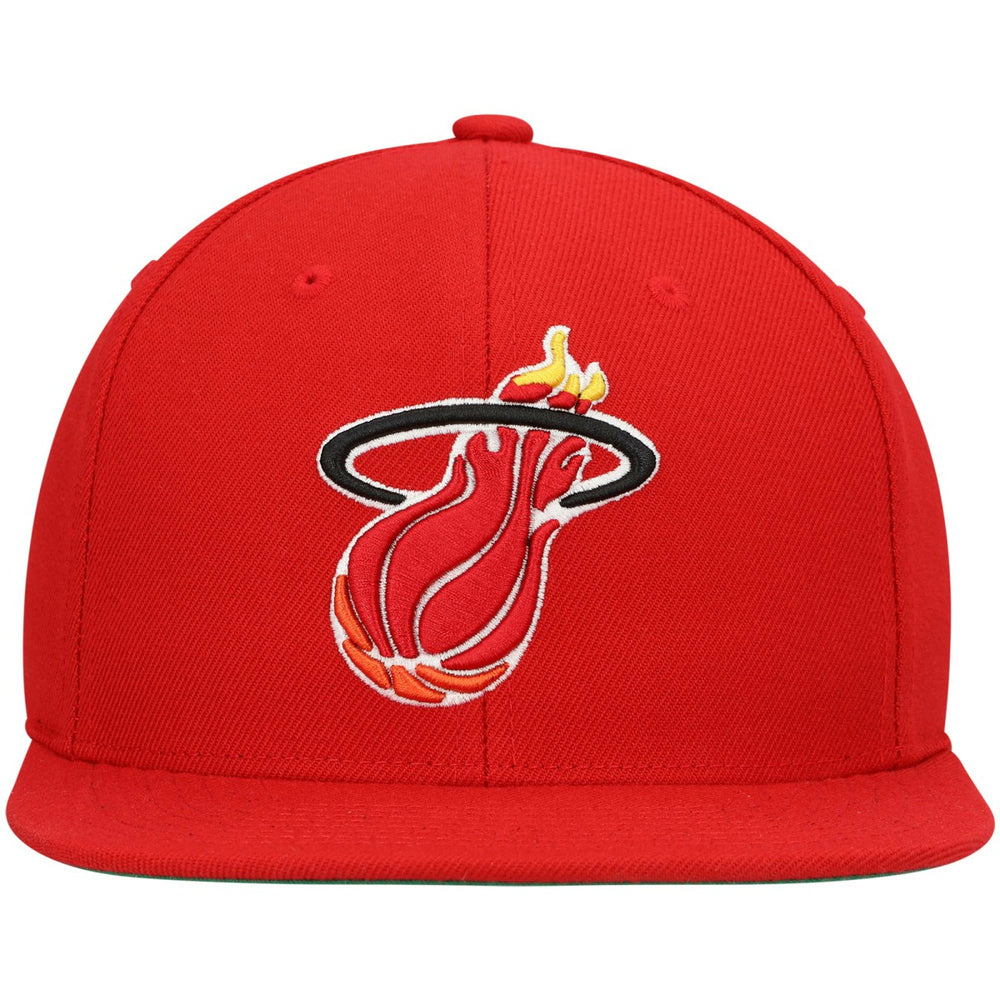 Mitchell & Ness Miami Heat Hardwood Classics Team Ground 2.0 Snapback Hat