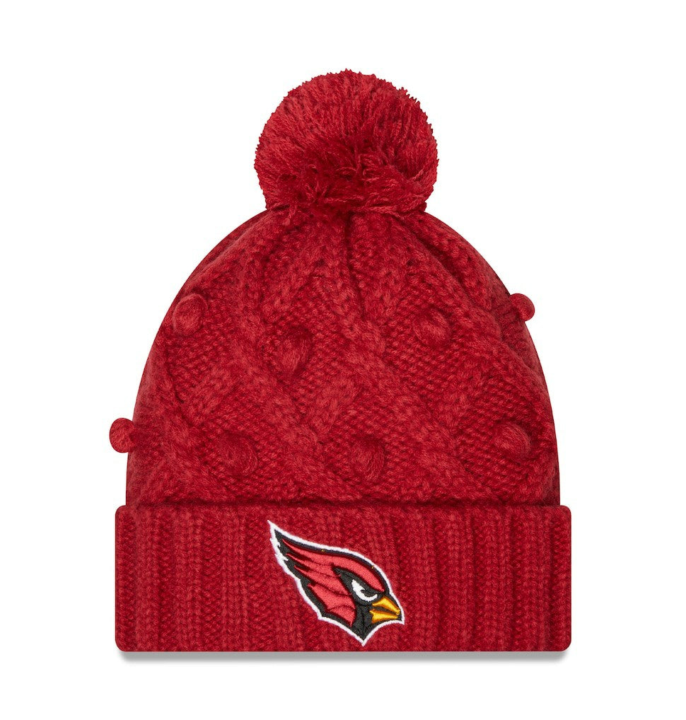 Women's Toasty Cuffed Knit Hat with Pom - Arizona Cardinals Hats