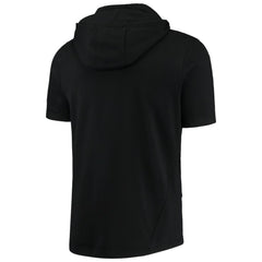 Black St. Louis Cardinals Levelwear Recruit Short Sleeve Full-Zip Hoodie Jacket