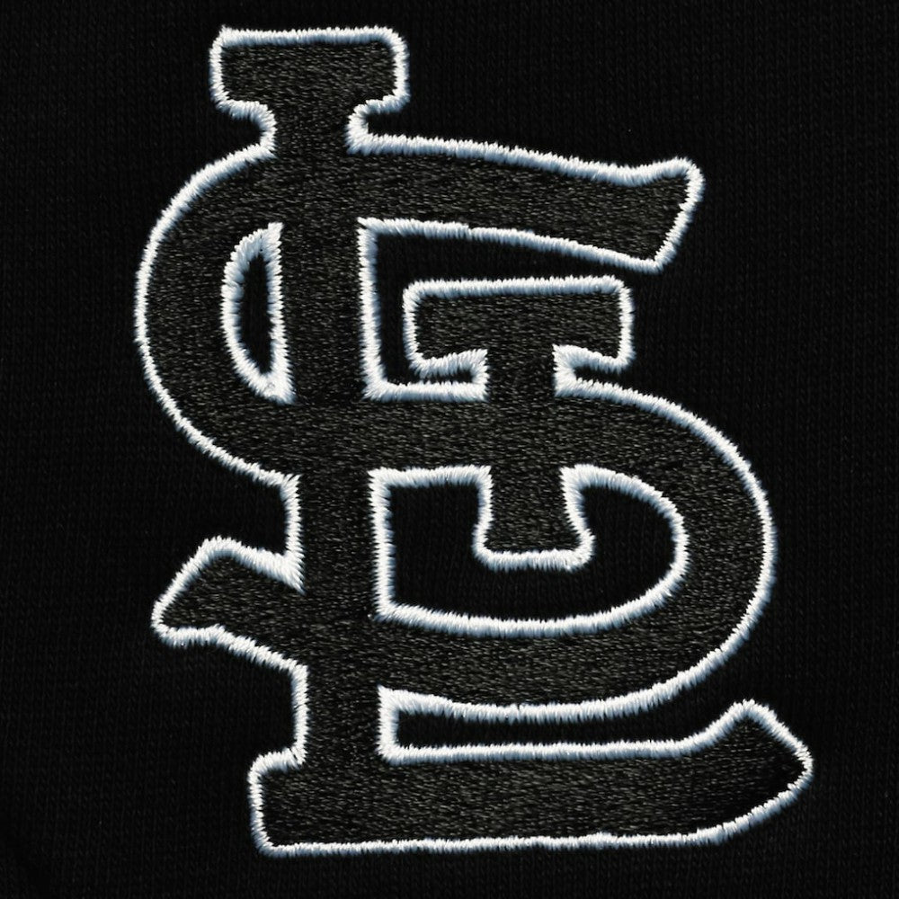 Black St. Louis Cardinals Levelwear Recruit Short Sleeve Full-Zip Hoodie Jacket