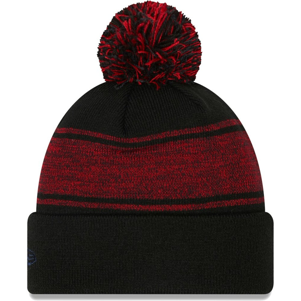 Black Boston Red Sox New Era Chilled Cuffed Knit Hat with Pom