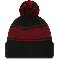 Black Boston Red Sox New Era Chilled Cuffed Knit Hat with Pom
