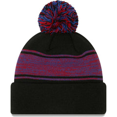 Black Chicago Cubs New Era Chilled Cuffed Knit Hat with Pom