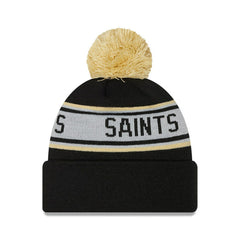 Preschool Repeat Cuffed Knit Hat with Pom - New Orleans Saints Hats