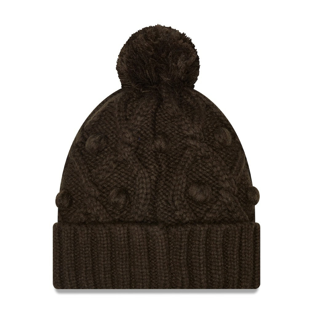 Girls Youth Toasty Cuffed Knit Hat with Pom - Cleveland Browns Hats