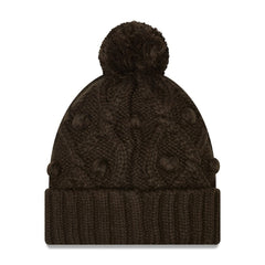 Girls Youth Toasty Cuffed Knit Hat with Pom - Cleveland Browns Hats