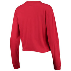 Red St. Louis Cardinals New Era Women's Baby Jersey Cropped Long Sleeve T-Shirt