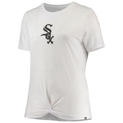 White Chicago White Sox New Era Women's Plus Size 2-Hit Front Knot T-Shirt