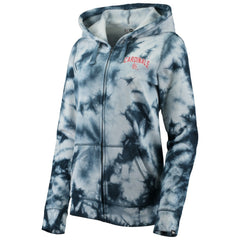 Navy St. Louis Cardinals New Era Women's Tie-Dye Full-Zip Hoodie