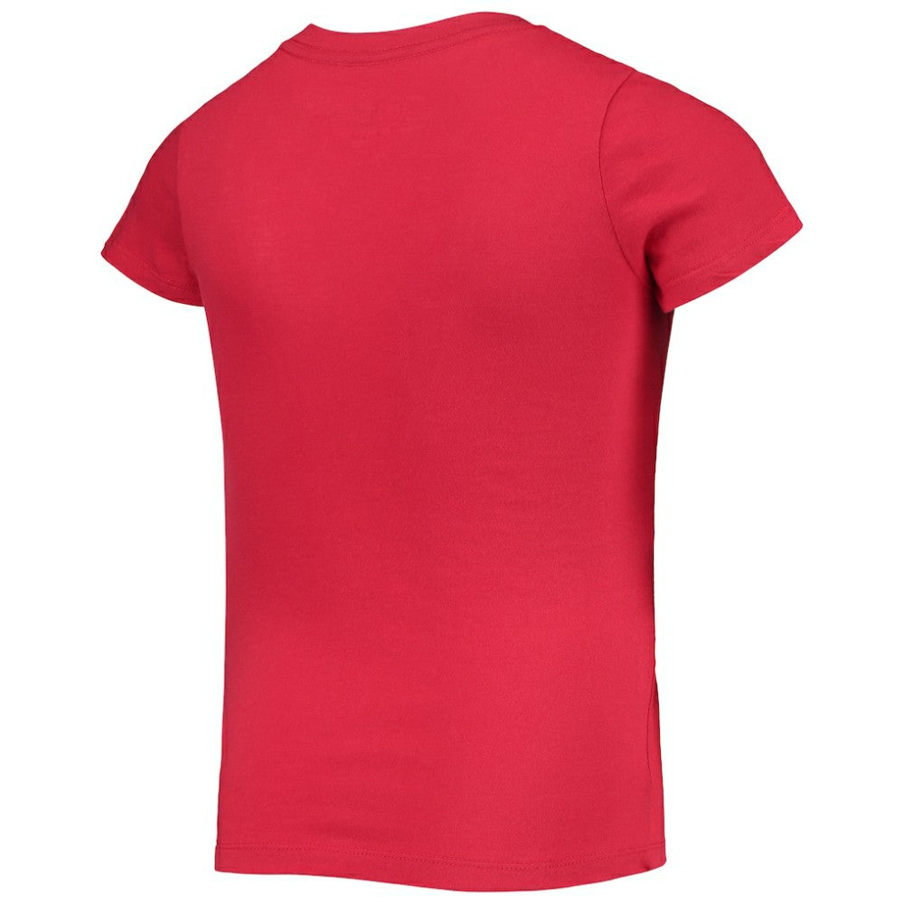 Red Washington Nationals New Era Girls Youth Flip Sequin Team T-Shirt