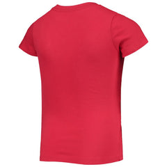 Red Washington Nationals New Era Girls Youth Flip Sequin Team T-Shirt
