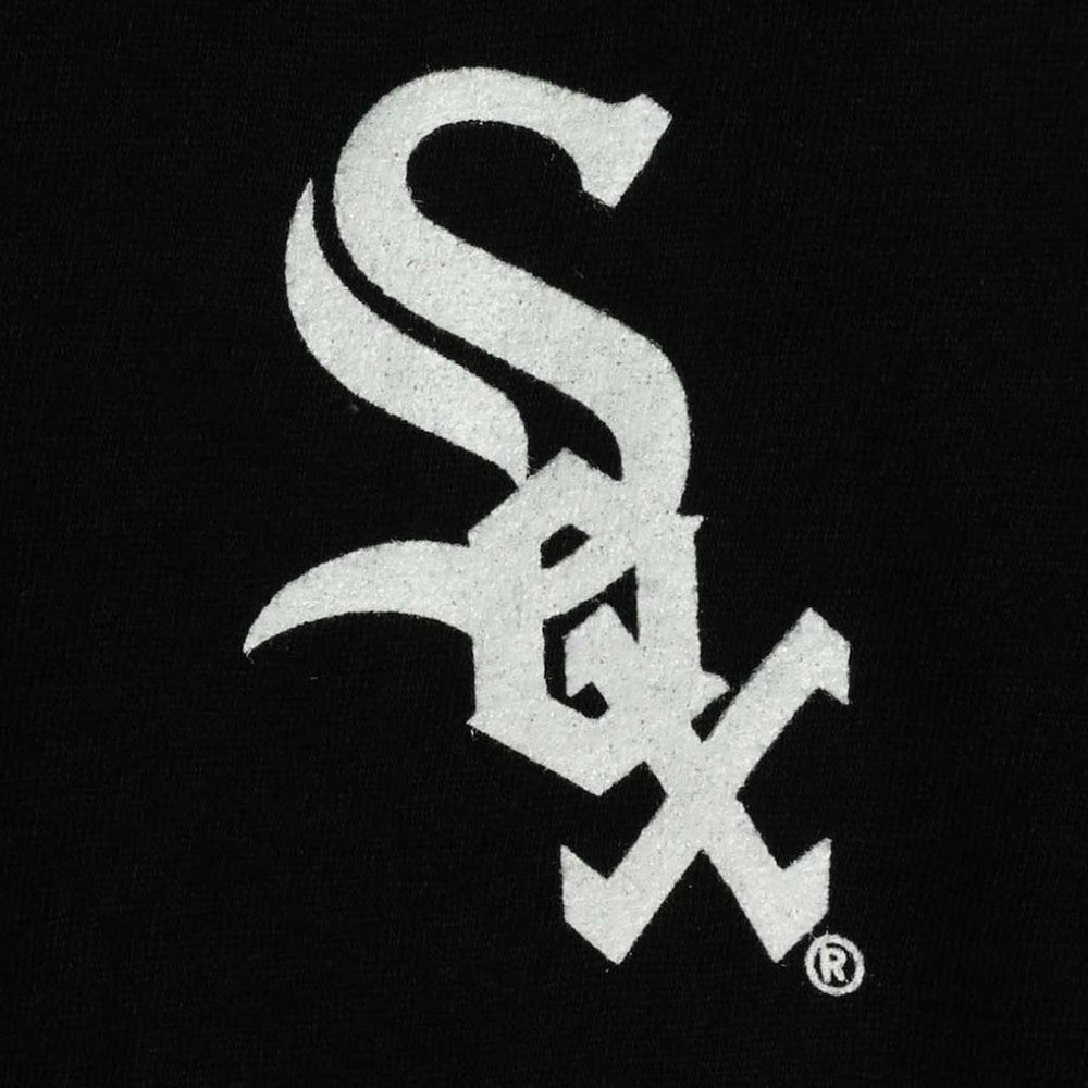 Black Chicago White Sox New Era Girls Youth Henley Tank Top