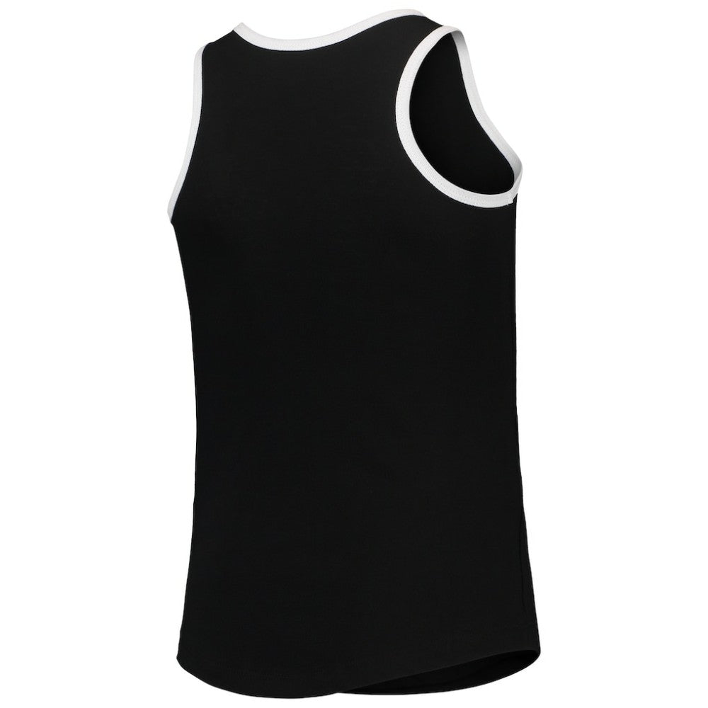 Black Chicago White Sox New Era Girls Youth Henley Tank Top
