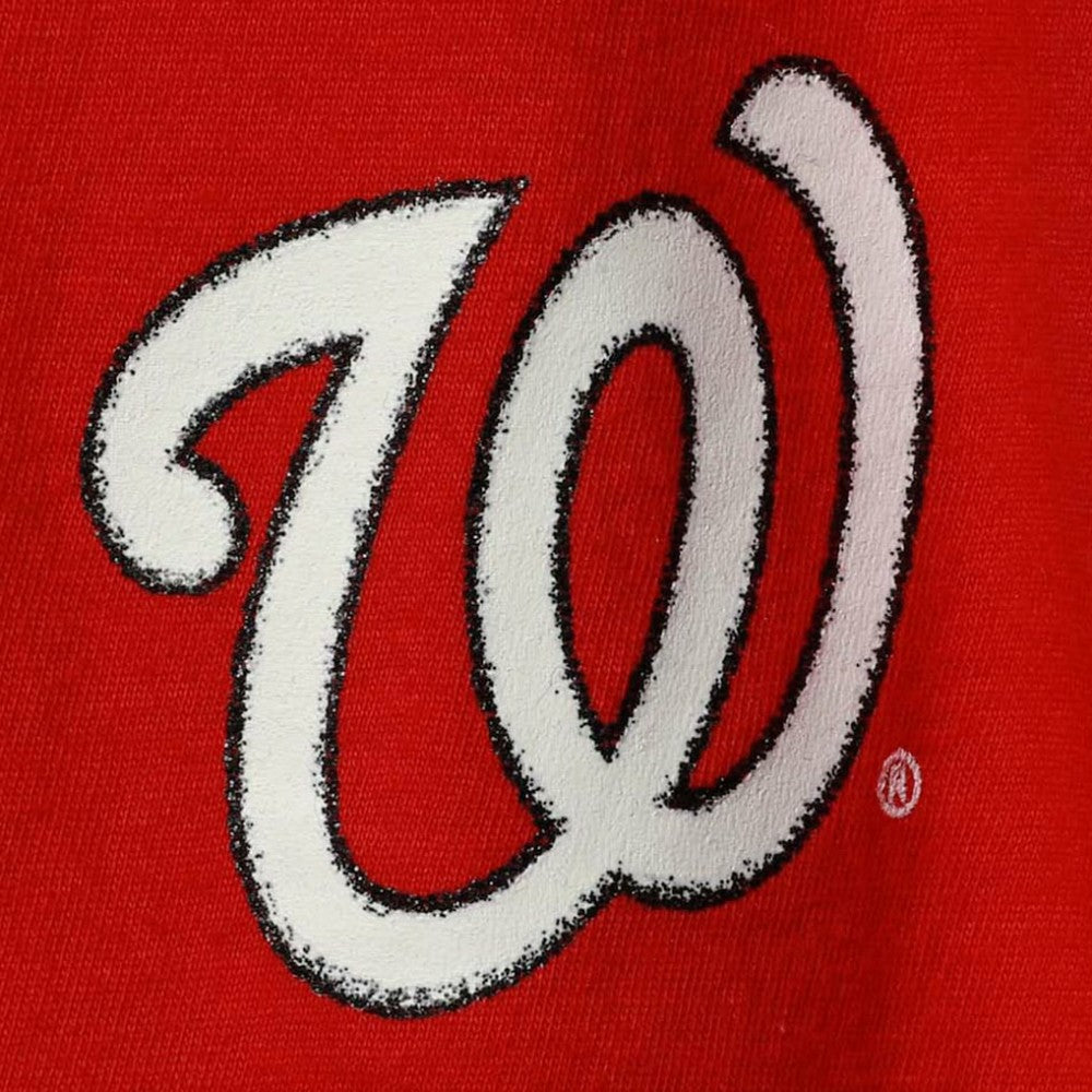 Red Washington Nationals New Era Girls Youth Henley Tank Top