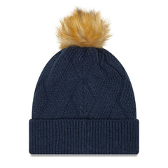 Women's Snowy Cuffed Knit Hat with Pom - Dallas Cowboys Hats