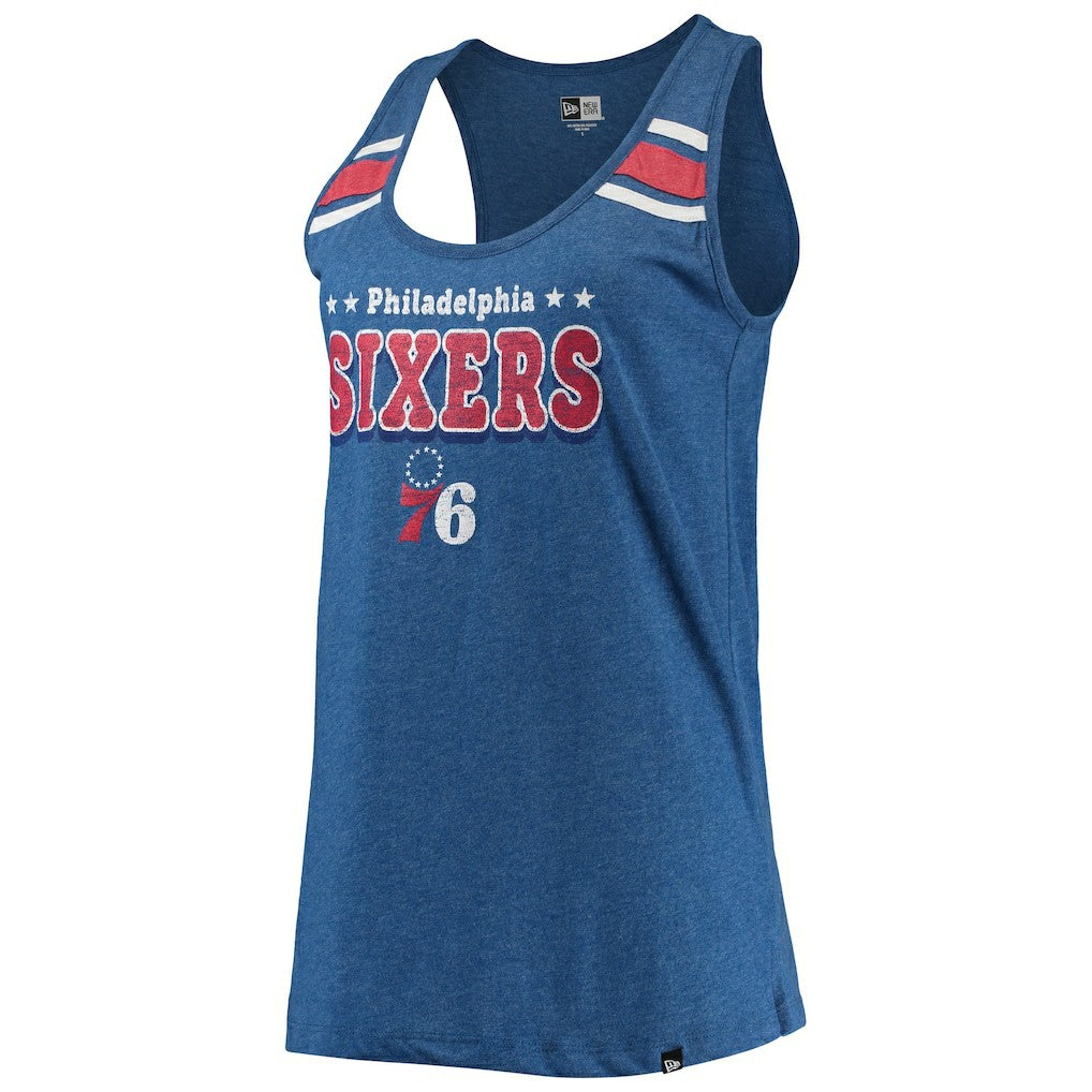 New Era Philadelphia 76ers Women's Scoop-Neck Racerback Tank Top