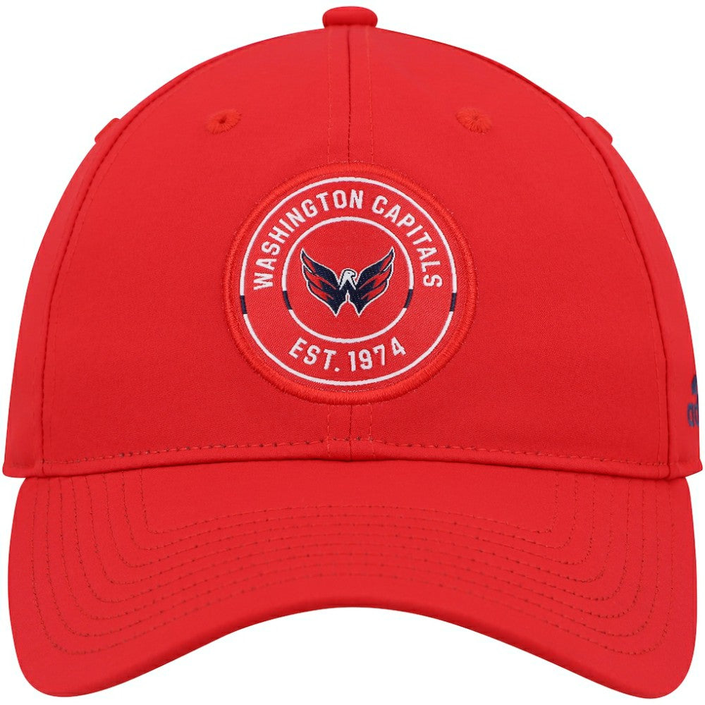 NHL Washington Capitals adidas Team Circle Slouch Adjustable Hat