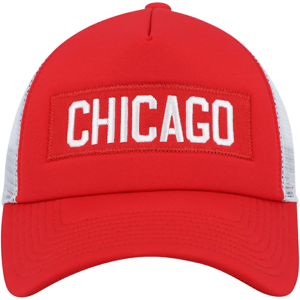 NHL Chicago Blackhawks adidas Team Plate Trucker Snapback Hat