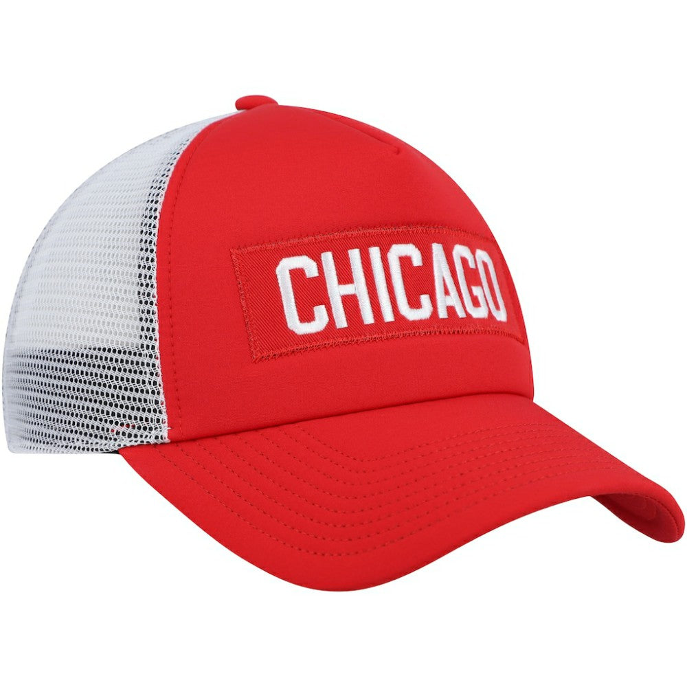 NHL Chicago Blackhawks adidas Team Plate Trucker Snapback Hat