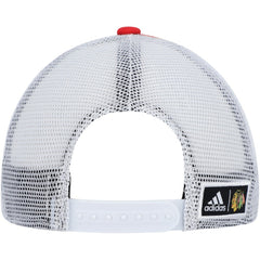 NHL Chicago Blackhawks adidas Team Plate Trucker Snapback Hat