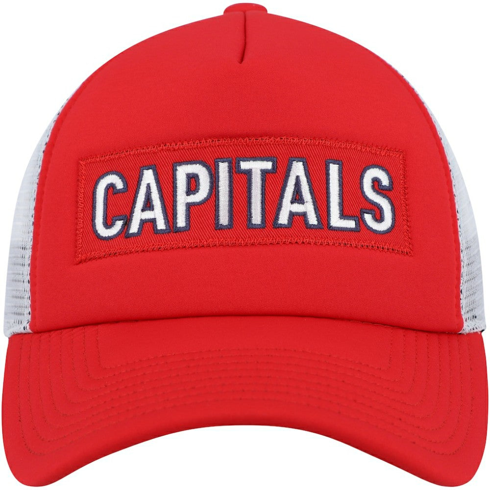 NHL Washington Capitals adidas Team Plate Trucker Snapback Hat