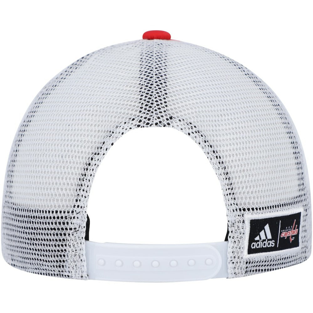 NHL Washington Capitals adidas Team Plate Trucker Snapback Hat