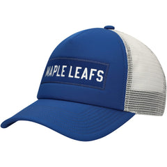 NHL Toronto Maple Leafs adidas Team Plate Trucker Snapback Hat