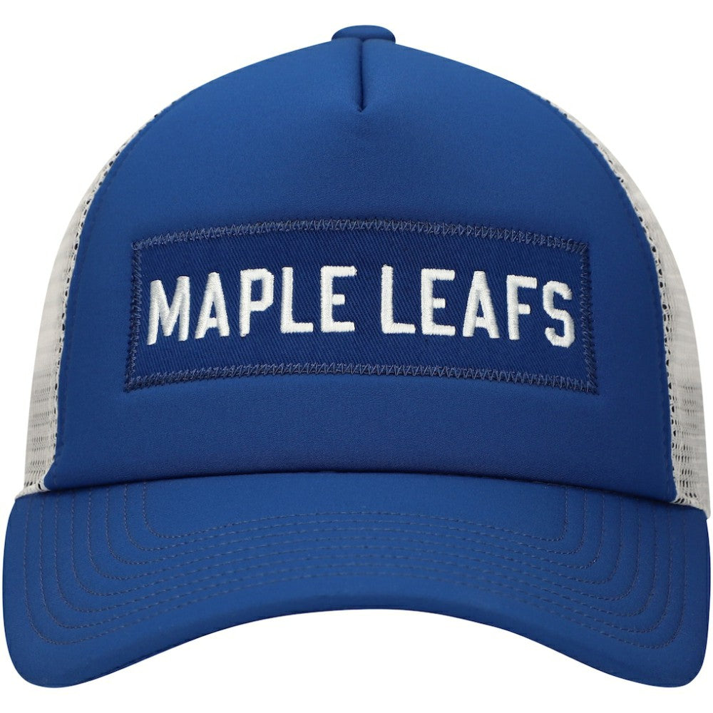 NHL Toronto Maple Leafs adidas Team Plate Trucker Snapback Hat