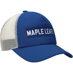 NHL Toronto Maple Leafs adidas Team Plate Trucker Snapback Hat