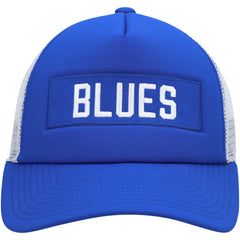 NHL St. Louis Blues adidas Team Plate Trucker Snapback Hat