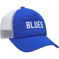 NHL St. Louis Blues adidas Team Plate Trucker Snapback Hat