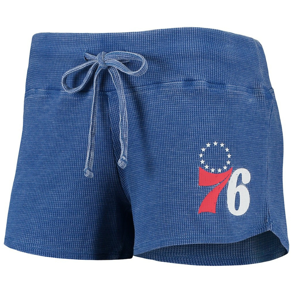 Philadelphia 76ers Concepts Sport Women's Resurgence Slub Burnout Raglan Top & Shorts Sleep Set