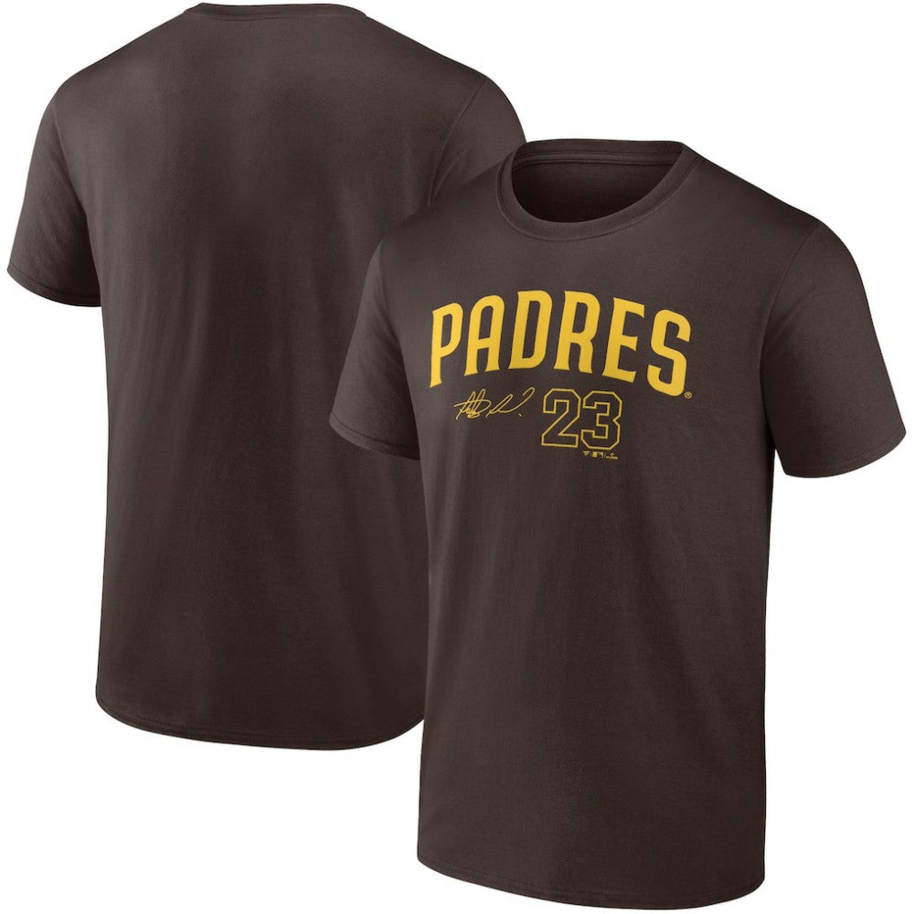 Brown Fernando Tatis Jr. San Diego Padres Fanatics Player Name & Number T-Shirt