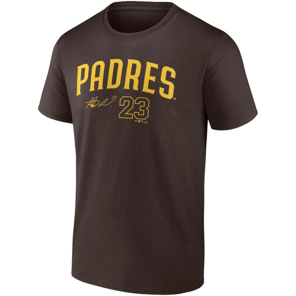 Brown Fernando Tatis Jr. San Diego Padres Fanatics Player Name & Number T-Shirt