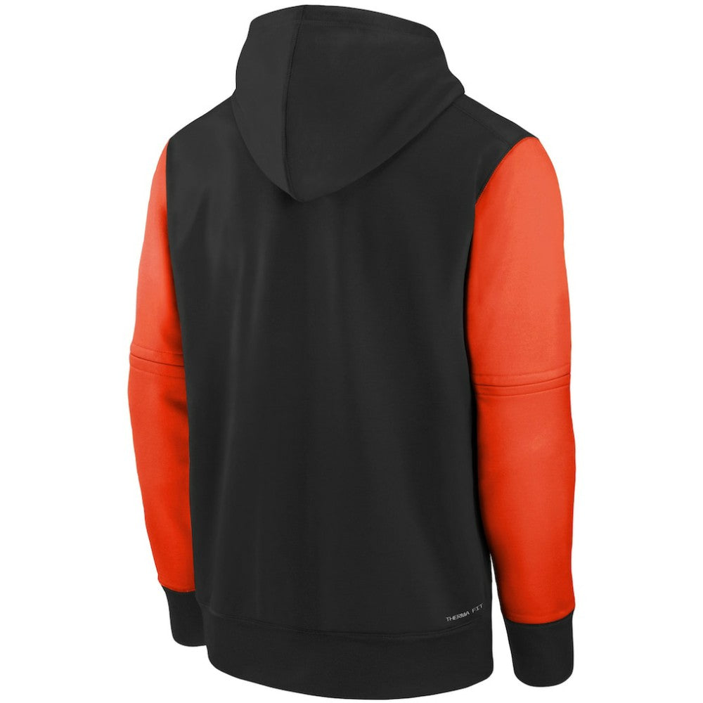 Black/Orange Baltimore Orioles Nike Youth Authentic Collection Performance Pullover Hoodie