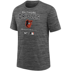 Charcoal Baltimore Orioles Nike Youth Authentic Collection Practice Velocity Performance T-Shirt