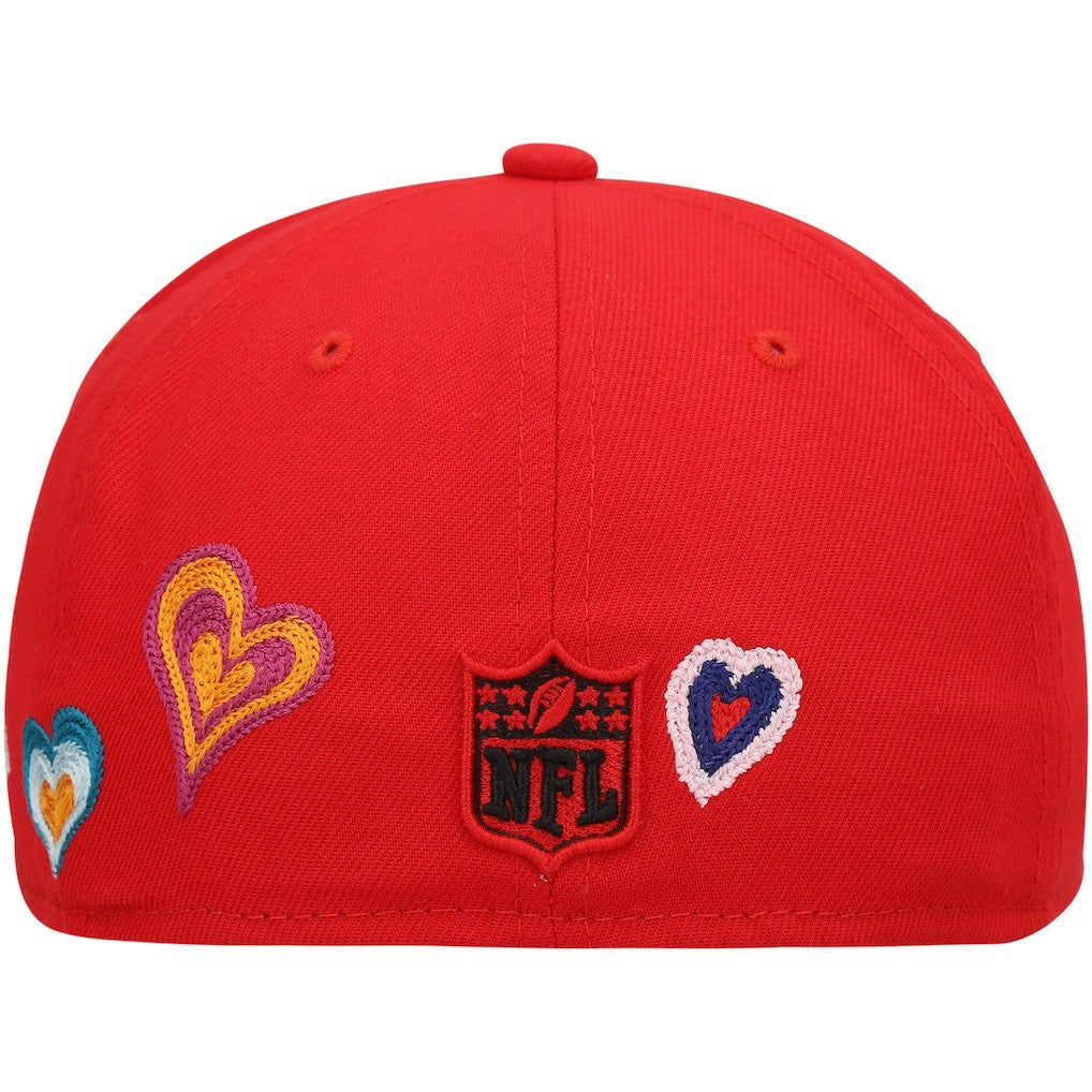 Chain Stitch Heart 59FIFTY Fitted Hat - Kansas City Chiefs Hats