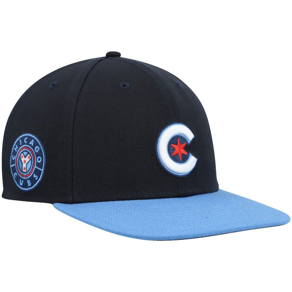 Navy Chicago Cubs '47 2021 City Connect Captain Snapback Hat