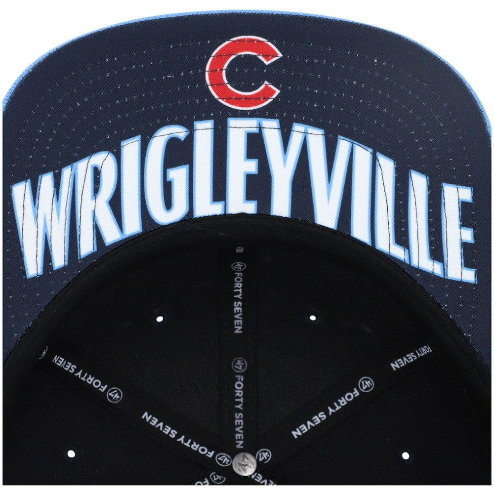 Navy Chicago Cubs '47 2021 City Connect Captain Snapback Hat