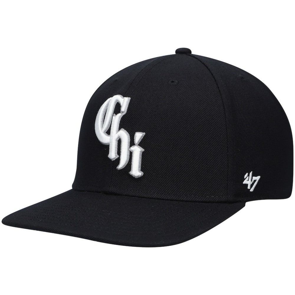 Black Chicago White Sox '47 2021 City Connect Captain Snapback Hat