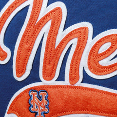 Royal New York Mets Soft as a Grape Women's Plus Size Side Split Pullover Hoodie